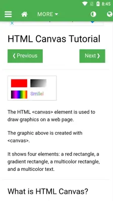 W3schools android App screenshot 3