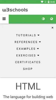 W3schools android App screenshot 6